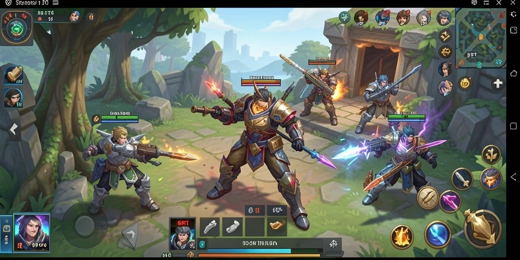 Tampilan gameplay menarik di 6RT dengan strategi yang mendalam.