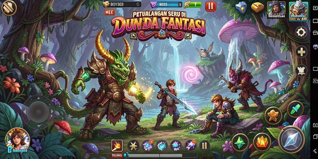 Tangkapan layar dari gameplay seru BOY303 di dunia petualangan.