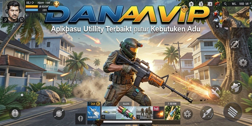 Tampilan aplikasi DANAVIP dengan fitur-fitur Utility yang intuitif.