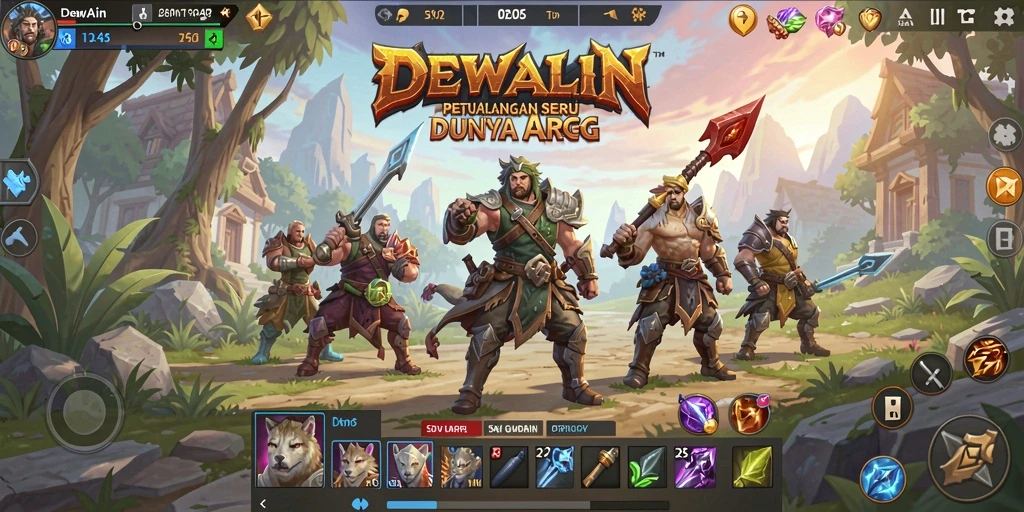 Tampilan gameplay seru dari DEWALIN dengan aksi ARPG yang mendebarkan.