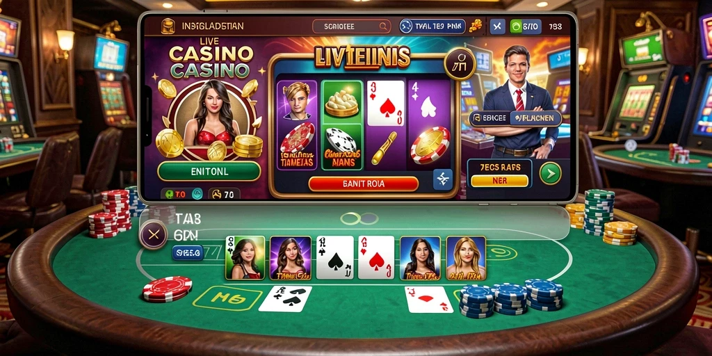 Tampilan gameplay Live Casino yang mengesankan di F7F7.