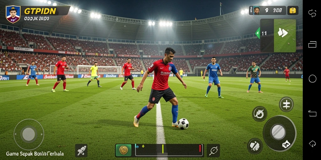 Tampilan menegangkan pertandingan sepak bola di GTPIDN.