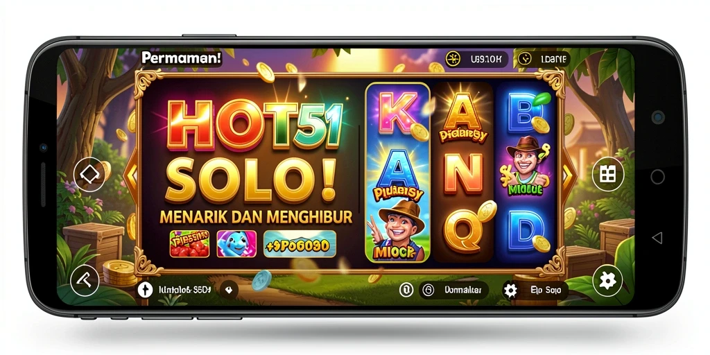 Tampilan gameplay SLOT HOT51 yang mendebarkan dan penuh warna.