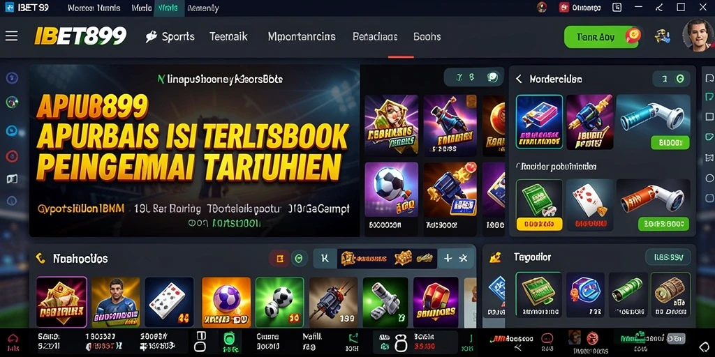 Tampilan antarmuka IBET899 yang intuitif dan interaktif saat bermain Sportsbook.