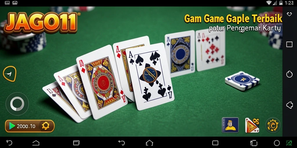 Tampilan gameplay JAGO11 yang seru dan interaktif dalam permainan Gaple.