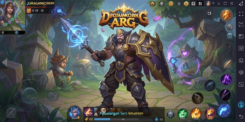 Tampilan gameplay seru dalam JURAGANKOIN99 yang penuh aksi.