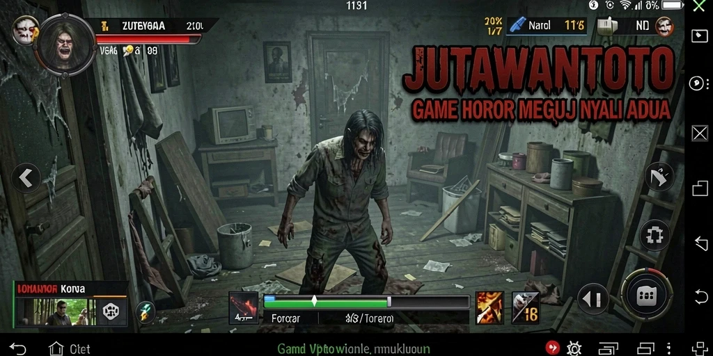 Tangkapan layar gameplay menakutkan dari JUTAWANTOTO.