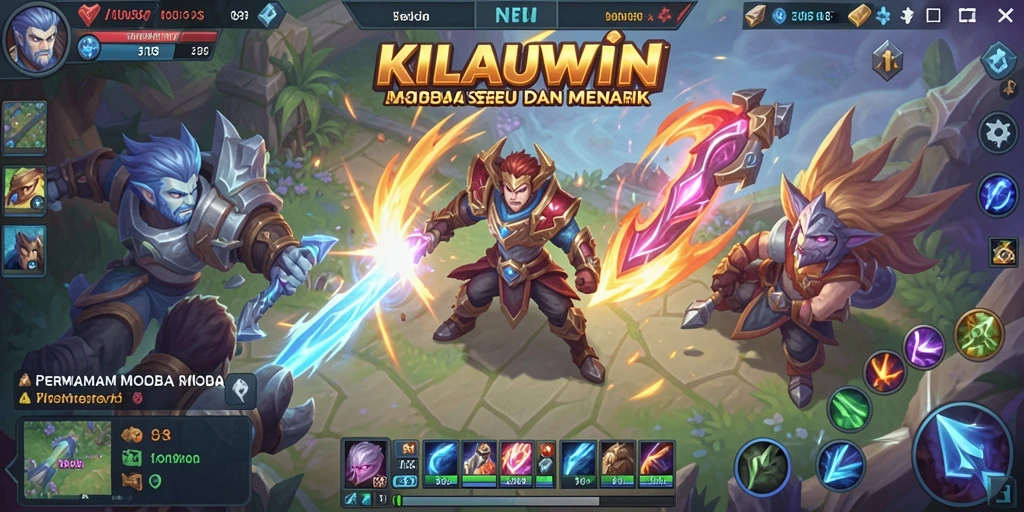Gameplay seru KILAUWIN dengan karakter MOBA yang menarik.