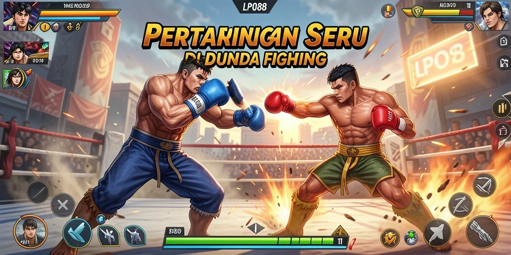 Tampilan pertarungan intens dari game Fighting LPO88.