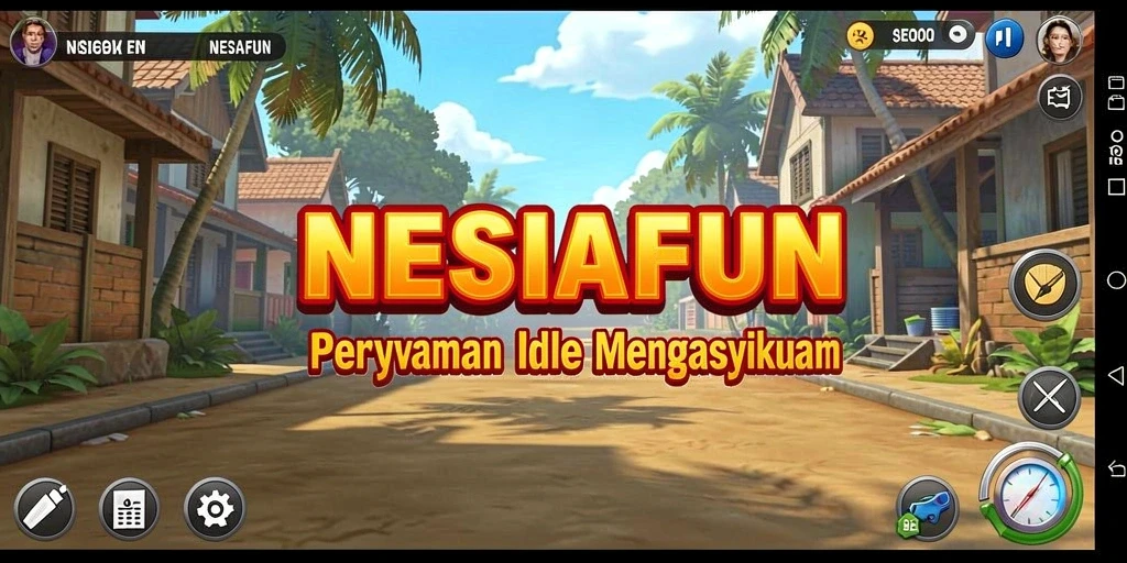 Tampilan gameplay menarik dari NESIAFUN yang penuh warna.