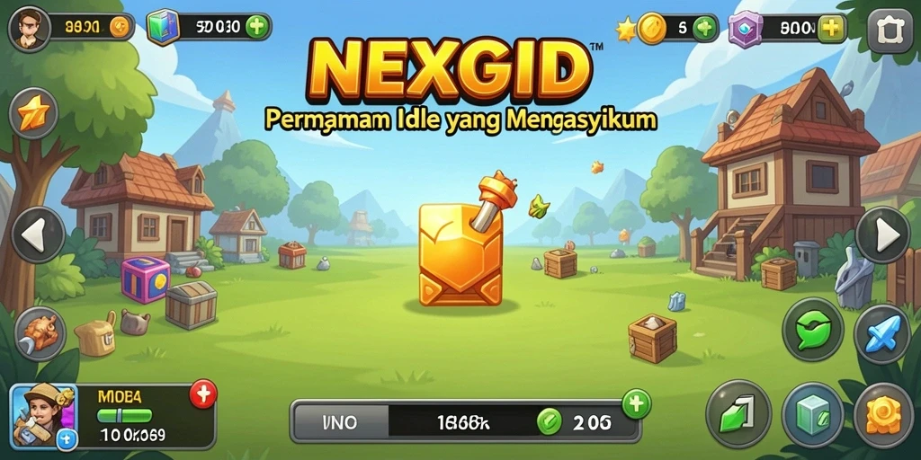 Tampilan gameplay NEXGID yang menarik dan menghibur.