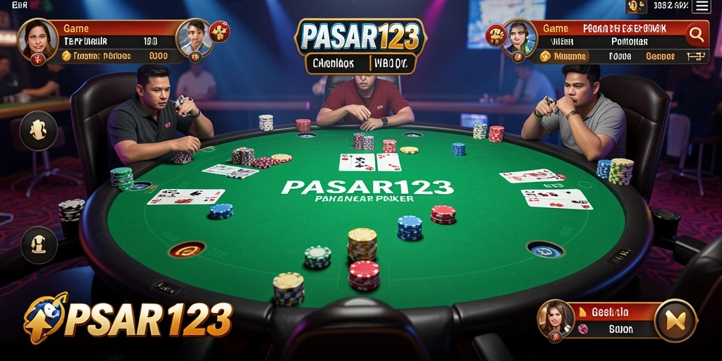 Gameplay seru PASAR123 dengan berbagai varian Poker.