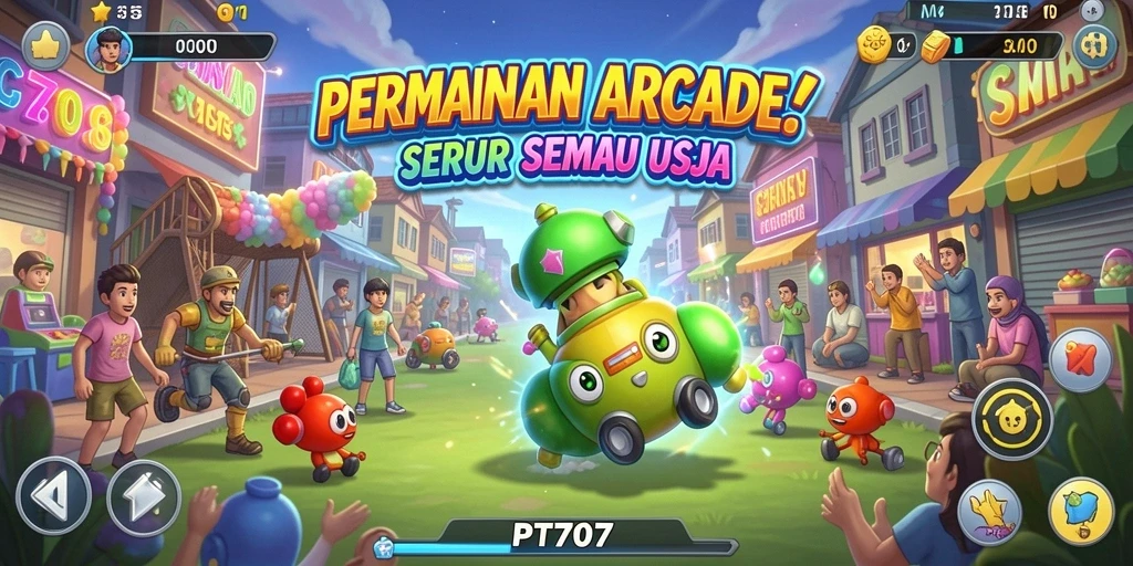 Tampilan gameplay PT707 menampilkan aksi cepat dan tantangan yang mendebarkan.