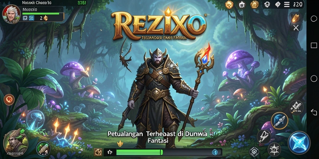 Tangkapan layar <strong>REZIXO</strong> menampilkan aksi seru dalam petualangan.
