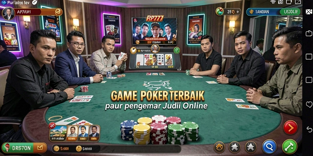 Tampilan gameplay Poker yang seru di RP777.