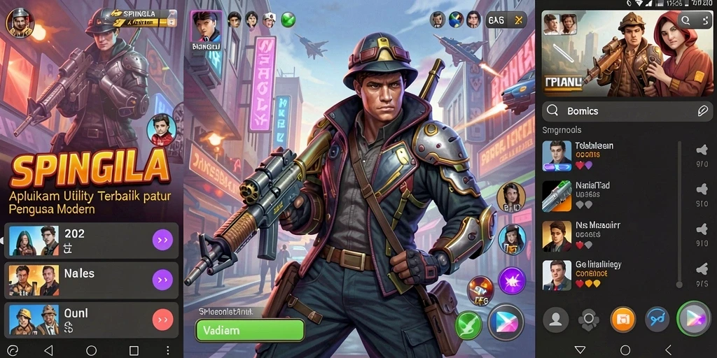 Screenshot SPINGILA menampilkan antarmuka intuitif aplikasi Utility.